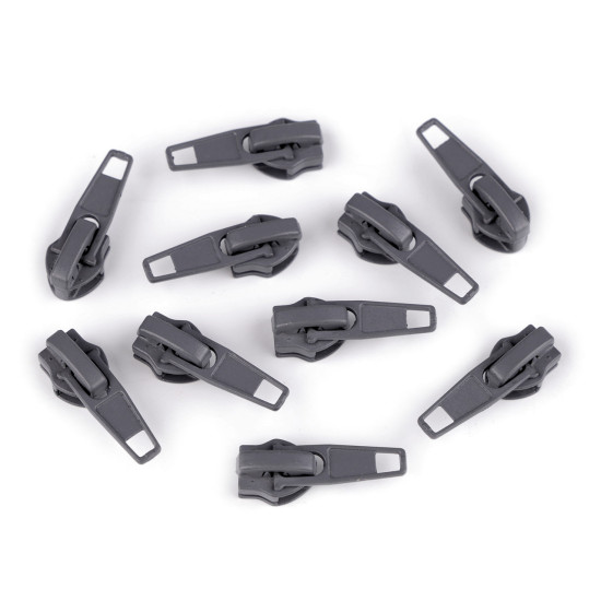 Cursor pentru fermoare spiralate no 5 - Gri neutral (200 Bucăți) Cursor pentru fermoare spiralate no 5 - Gri neutral (200 Bucăți)