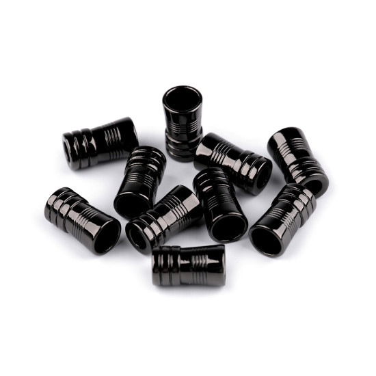 Terminație snur ø5 mm / ornament metalic - Nichel negru (100 Bucăți) Terminație snur ø5 mm / ornament metalic - Nichel negru (100 Bucăți)