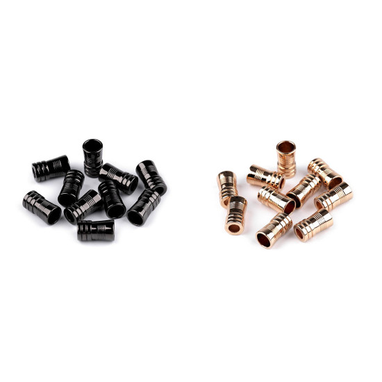 Terminație snur ø5 mm / ornament metalic - Nichel negru (100 Bucăți) Terminație snur ø5 mm / ornament metalic - Nichel negru (100 Bucăți)