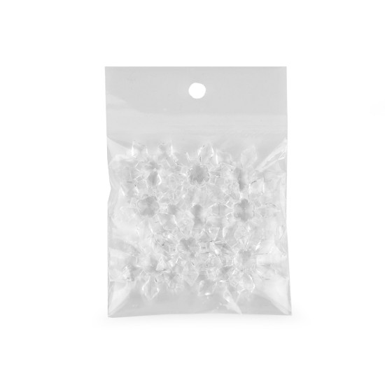 Fulgi de zapada decor ø29 mm - Transparent (300 Bucăți)