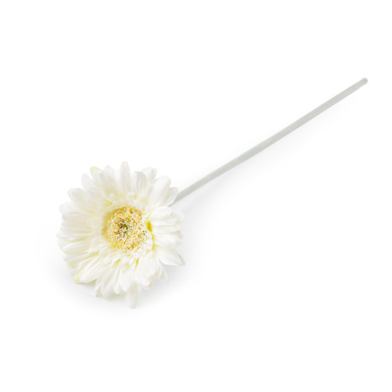Gerbera artificială - Crem deschis (3 Bucăți)
