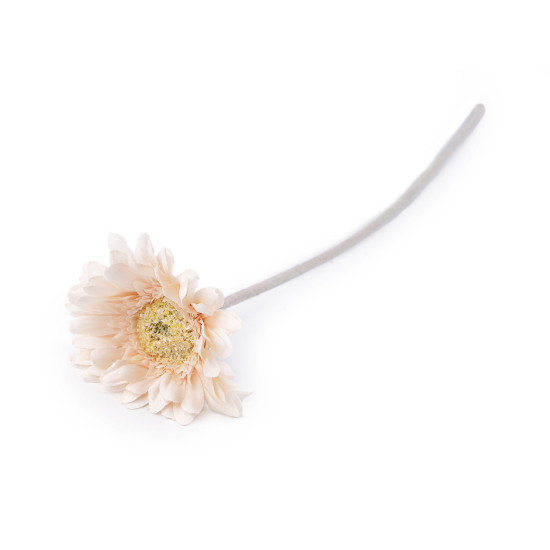 Gerbera artificială - Crem deschis (3 Bucăți)