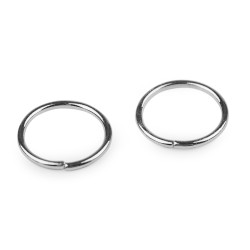 Inel metalic, ø12 mm - Platinum (100 Grame)