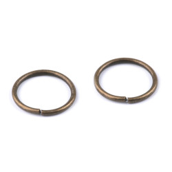 Inel metalic, ø12 mm - Alamă antică (100 Grame)