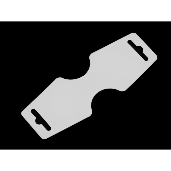 Card pentru agățat produse 55x150 mm - Alb (300 Bucăți) Card pentru agățat produse 55x150 mm - Alb (300 Bucăți)