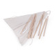 Cort copii teepee 80x80x95 cm - Alb (1 Bucată)