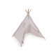 Cort copii teepee 80x80x95 cm - Alb (1 Bucată)
