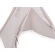 Cort copii teepee 80x80x95 cm - Alb (1 Bucată)