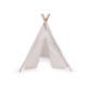 Cort copii teepee 80x80x95 cm - Alb (1 Bucată)