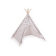 Cort copii teepee 80x80x95 cm - Alb (1 Bucată)