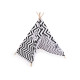 Cort copii teepee 80x80x95 cm - Alb (1 Bucată)