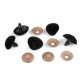 As pentru jucării cu dispozitiv de siguranță, 20x25 mm - Negru (5 Seturi) As pentru jucării cu dispozitiv de siguranță, 20x25 mm - Negru (5 Seturi)