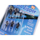 Set de glisoare de rezervă pentru repararea rapidă a fermoarelor - Negru (1 Card) Set de glisoare de rezervă pentru repararea rapidă a fermoarelor - Negru (1 Card)
