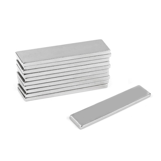 Magnet 10x40 mm - Nichel (10 Bucăți) Magnet 10x40 mm - Nichel (10 Bucăți)