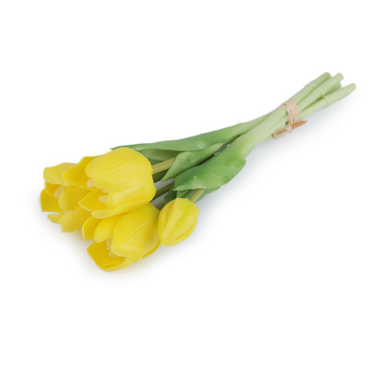 Buchet de lalele artificiale - Alb (1 Buchet) Buchet de lalele artificiale - Alb (1 Buchet)
