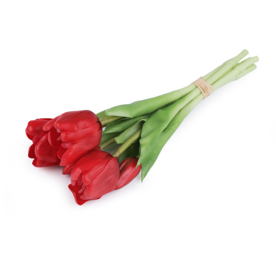 Buchet de lalele artificiale - Alb (1 Buchet) Buchet de lalele artificiale - Alb (1 Buchet)