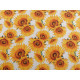 Material decorativ cu motiv floral - Ecru deschis (1 Metru) Material decorativ cu motiv floral - Ecru deschis (1 Metru)