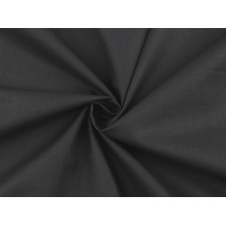 Țesătură bumbac uni, lățime 220 cm - Negru (1 Metru)