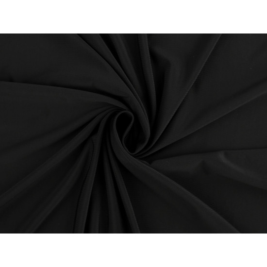 Material tricot neted, pes - Negru (10 Metri) Material tricot neted, pes - Negru (10 Metri)