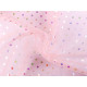 Organza cu buline ab efect curcubeu - Roz deschis (10 Metri) Organza cu buline ab efect curcubeu - Roz deschis (10 Metri)