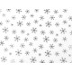 Organza cu fulgi de zăpadă - Alb (10 Metri)