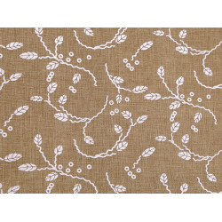 Tesatura decorativa imitație de iuta  latime 48 cm - Ecru natural (1 Metru)