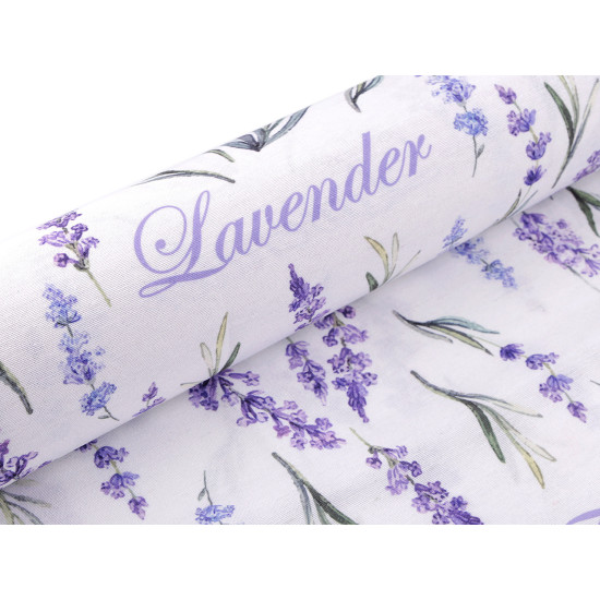 Tesatura decorativa loneta lavanda - Alb (1 Metru) Tesatura decorativa loneta lavanda - Alb (1 Metru)