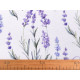 Tesatura decorativa loneta lavanda - Alb (1 Metru) Tesatura decorativa loneta lavanda - Alb (1 Metru)