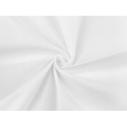 Țesătură de bumbac / pânză cu amestec de poliester, lățime 300 cm - Alb (1 Metru)