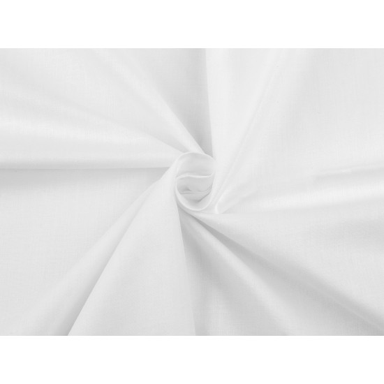 Țesătură de bumbac / pânză cu amestec de poliester, lățime 220 cm - Alb (1 Metru) Țesătură de bumbac / pânză cu amestec de poliester, lățime 220 cm - Alb (1 Metru)
