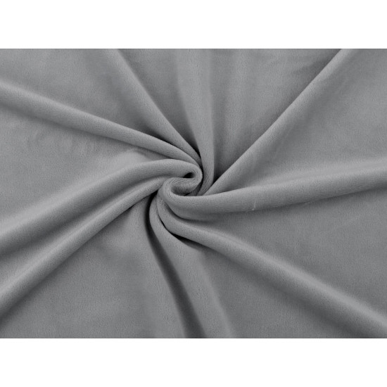 Material de pluș ealstic baby - Gri deschis (1 Metru) Material de pluș ealstic baby - Gri deschis (1 Metru)