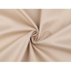 Satin de bumbac, latime 220 cm - Bej (1 Metru)