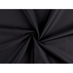 Satin de bumbac, latime 220 cm - Negru (5 Metri)