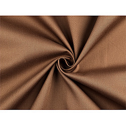 Satin de bumbac, latime 220 cm - Maro (1 Metru)