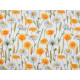 Tesatura decorativa loneta flori - Alb natural (10 Metri) Tesatura decorativa loneta flori - Alb natural (10 Metri)