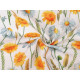 Tesatura decorativa loneta flori - Alb natural (10 Metri) Tesatura decorativa loneta flori - Alb natural (10 Metri)