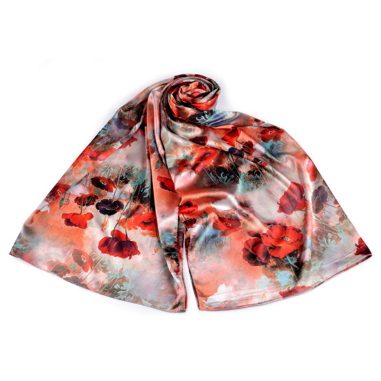 Esarfă satin / 70x165 cm - Multicolor (1 Bucată) Esarfă satin / 70x165 cm - Multicolor (1 Bucată)