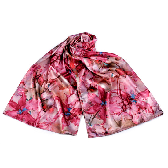 Esarfă satin / 70x165 cm - Multicolor (1 Bucată) Esarfă satin / 70x165 cm - Multicolor (1 Bucată)