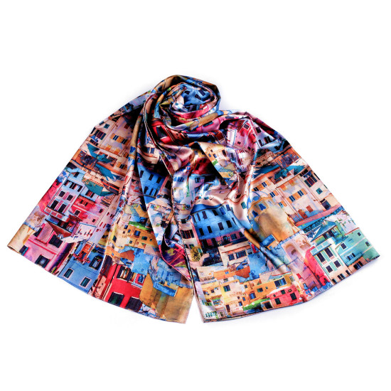 Esarfă satin / 70x165 cm - Multicolor (1 Bucată) Esarfă satin / 70x165 cm - Multicolor (1 Bucată)