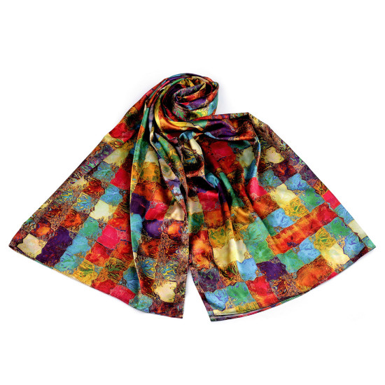 Esarfă satin / 70x165 cm - Multicolor (1 Bucată) Esarfă satin / 70x165 cm - Multicolor (1 Bucată)