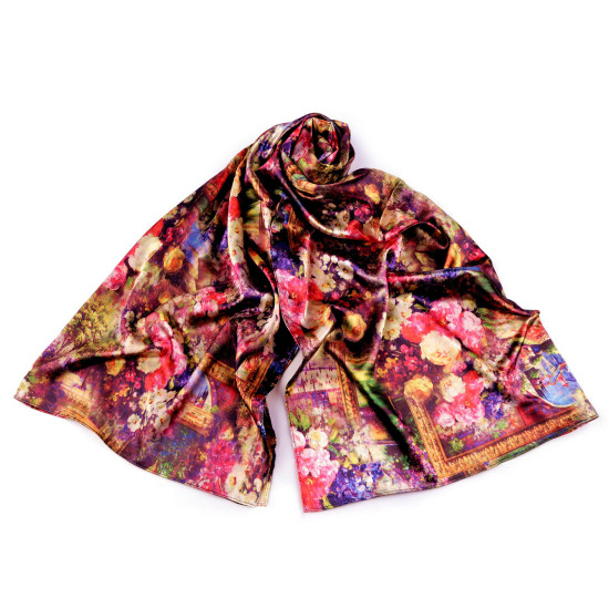 Esarfă satin / 70x165 cm - Multicolor (1 Bucată) Esarfă satin / 70x165 cm - Multicolor (1 Bucată)