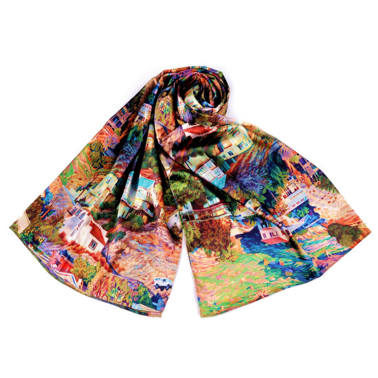 Esarfă satin / 70x165 cm - Multicolor (1 Bucată) Esarfă satin / 70x165 cm - Multicolor (1 Bucată)