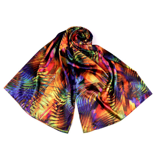 Esarfă satin / 70x165 cm - Multicolor (1 Bucată) Esarfă satin / 70x165 cm - Multicolor (1 Bucată)