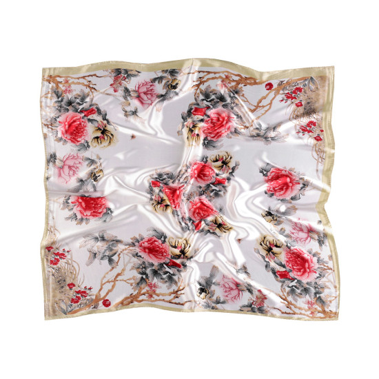 Eșarfă din satin 55x55 cm - Roșu (3 Bucăți) Eșarfă din satin 55x55 cm - Roșu (3 Bucăți)