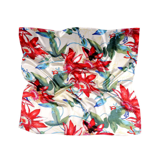 Eșarfă din satin 55x55 cm - Roșu (3 Bucăți) Eșarfă din satin 55x55 cm - Roșu (3 Bucăți)