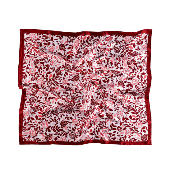 Eșarfă din satin 55x55 cm - Roșu (3 Bucăți) Eșarfă din satin 55x55 cm - Roșu (3 Bucăți)