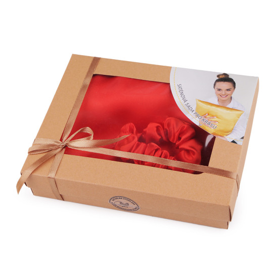 Set de dormit, fata de perna din satin si elastic de par - Verde închis (3 Bucăți) Set de dormit, fata de perna din satin si elastic de par - Verde închis (3 Bucăți)