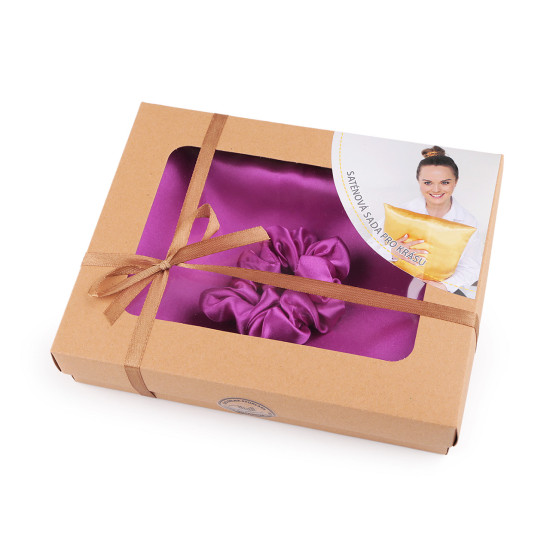 Set de dormit, fata de perna din satin si elastic de par - Verde închis (3 Bucăți) Set de dormit, fata de perna din satin si elastic de par - Verde închis (3 Bucăți)