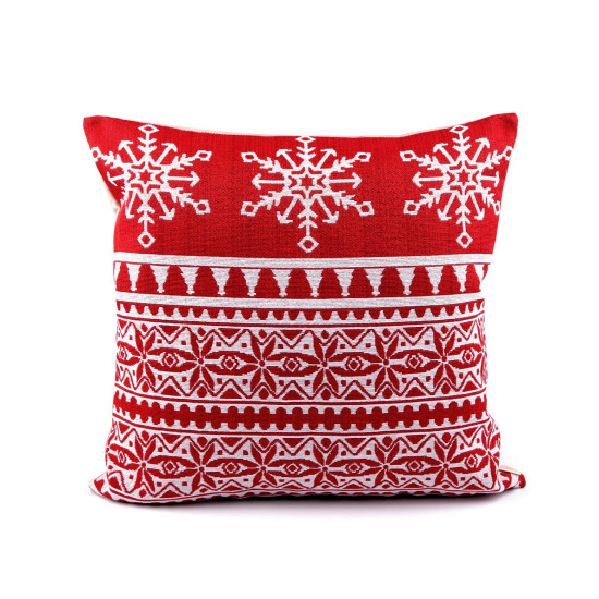 Față de pernă cu gobelin de crăciun 46x46 cm - Ecru (3 Bucăți) Față de pernă cu gobelin de crăciun 46x46 cm - Ecru (3 Bucăți)
