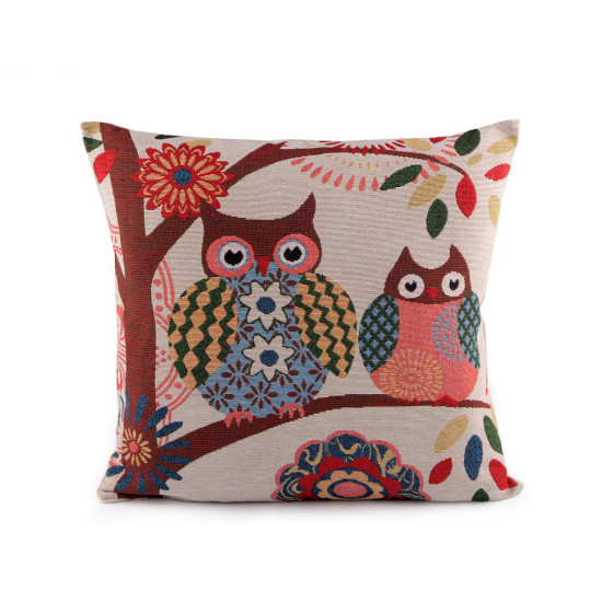 Față de pernă cu gobelin de crăciun 46x46 cm - Ecru (3 Bucăți) Față de pernă cu gobelin de crăciun 46x46 cm - Ecru (3 Bucăți)